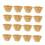 Ubleget kageformet kaffefilterpapir (4,5x6x7 cm) 4