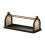 Black Plastic Cup & Tea Storage Rack - Multi-Compartment Desktop Organizer for Kitchen Countertop 2