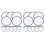 Flying Disc Fan 9.8 inch Foldable White 10 pcs 2