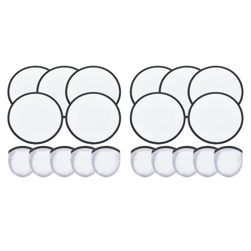 Flying Disc Fan 9.8 inch Foldable White 10 pcs 1
