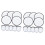Flying Disc Fan 9.8 inch Foldable White 10 pcs 3