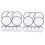 Flying Disc Fan 9.8 inch Foldable White 10 pcs 5