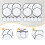 Flying Disc Fan 9.8 inch Foldable White 10 pcs 7