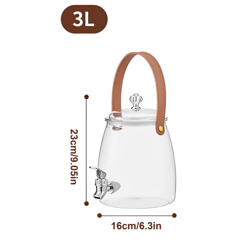 Διανομέας κρύου ροφήματος χωρίς BPA (3L/5L/9L) με βρύση, λαβή που δεν στάζει και στόμιο 2