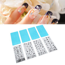 Multi-Trend Unregelmäßige Nagelkunst Stahlplatte für Maniküre-Druck-Set