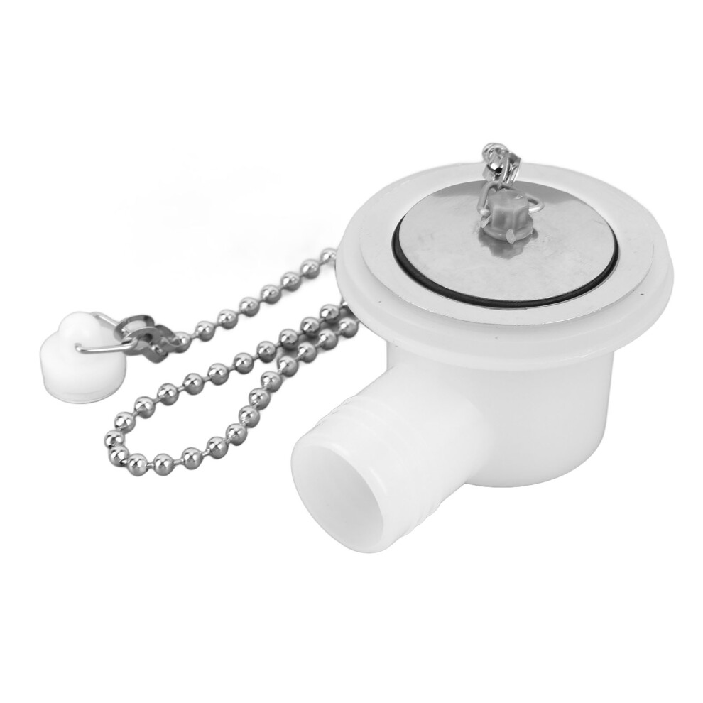 Stainless Steel Rv Sink Drain Connector Right Angle Space Saving Sewer Adapter 8711384695486