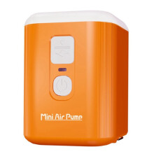 Tragbare -Luftpumpe mit 1600-MAh-Akku und Campinglampe - Elektrische Pumpe für Vakuumbeutel und Luftmatratzen