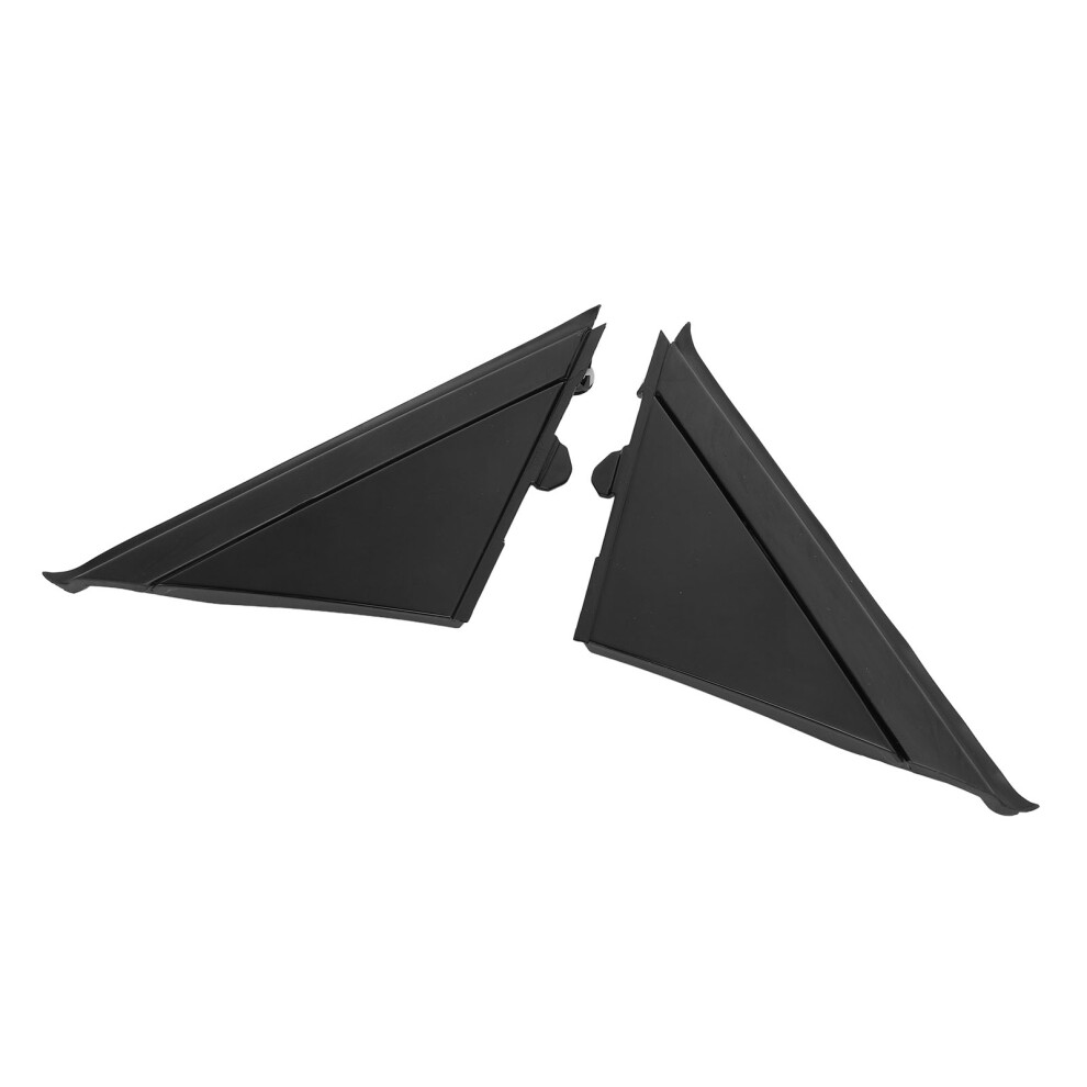Front Door Mirror Flag Cover For 500 2012-2019 Left/Right Pair Black 7651384695509