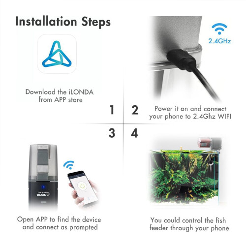 WiFi Smart Fish Feeder with App and Voice Control 1