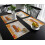 Placemats med lantbrukslastbil, set om 4, rustik polyester-bomull-linne 3