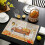 Placemats med lantbrukslastbil, set om 4, rustik polyester-bomull-linne 4