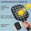Σετ κουπιών Pickleball από fiberglass με λουλούδια και 2 μπάλες και τσάντα – Συμβατό με 4