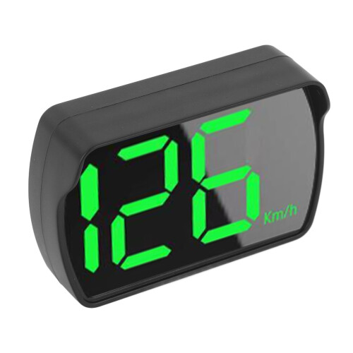 Velocimetro HUD per auto USB Type-C KM/MPH Nero/Verde