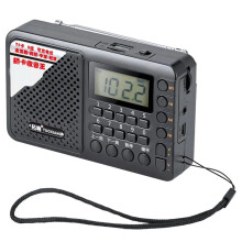 TUO XIANG Vollbandradio Tragbarer FM/AM/SW-EmpfäNger Wiederaufladbares Radio USB-Musikplayer mit LCD-Display 3,5-Mm-KopfhöReranschluss