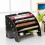 Porte-documents extensible de bureau, porte-documents, porte-lettres pour lettres, noir 5