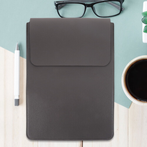 Capa para laptop OUNONA em couro PU para laptops de 14 polegadas. 2