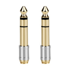 2 StüCk 6,35 Mm auf 3,5 Mm Konverter 1/4 Zoll Stecker 1/8 Zoll Buchse 6,35 auf 3,5 Klinke KopfhöRer Audio Adapter Stecker