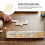 SOPOTUTU Ξύλινη Βάση Γράμματος Beige4Pieces για Χειροτεχνία, Διακόσμηση Σπιτιού και Τέχνες 2
