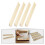 SOPOTUTU Ξύλινη Βάση Γράμματος Beige4Pieces για Χειροτεχνία, Διακόσμηση Σπιτιού και Τέχνες 5