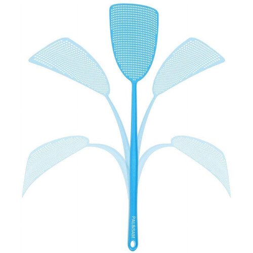 Flexible Fly Swatter, Plastic Multicolor, 3 Piece 1