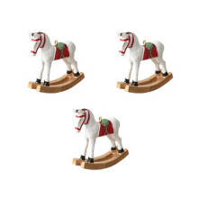 Nuevo Caballo Balancín Tridimensional Pequeño Colgante Decoración de Árbol Colgante Decoración Retro