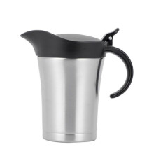 Doppelt Isolierte Sauciere, Soßenkrug Aus Edelstahl mit Deckel, Idealer Soßenwärmerkrug 750 Ml