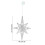 Χριστουγεννιάτικο φωτιστικό παραθύρου LED Octagon Star με βεντούζα – Λειτουργεί με 3