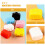 Miniaturas Decorativas de Plástico - 6 Peças - 1,08 x 0,94 x 0,59 polegadas 6