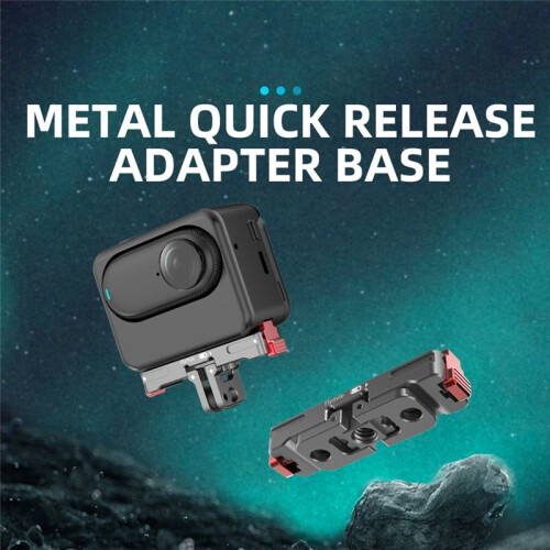 Flymile for  GO3 Magnetic Quick Release Base Mount Accessories Thumb Camera Rechargeable Charging Base Bracket 1