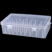 Neue Nähgarnbox mit 42 Spulen, Spulenträger, Aufbewahrungsbox, Bastelgarn-Organizer, Nähgarnbox mit 24 Spulen