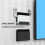 Game Console Wall Mounted Holder Bracket for / OLED Host Handle Hanger Wall Mount Storage Rack Black 5