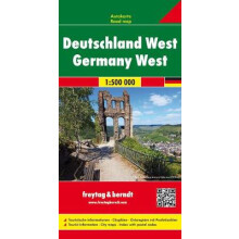 Germany West Road Map 1:500 000