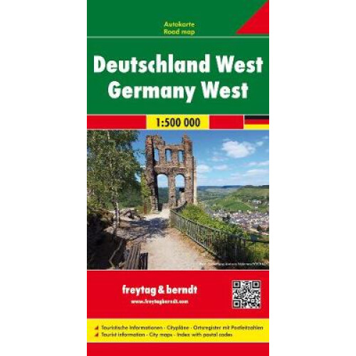 Germany West Road Map 1:500 000