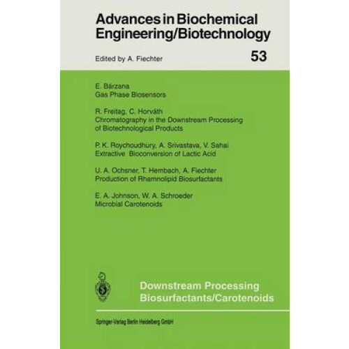 Downstream Processing Biosurfactants Carotenoids