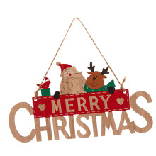 Panneau mural en bois « Joyeux Noël » - Décoration murale
