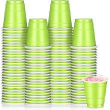 Lot de 100 gobelets à shot en plastique de 6 cl, mini verres à shot jetables de 6 cl pour mariages, Halloween, Thanksgiving, dégustation de