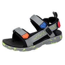 Ediodpoh Children Shoes Beach Sandals Light Boy Sandals Big Children Soft Bottom Boy Beach Shoes Kids Sandals Grey 6.5