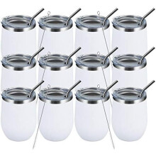 12oz Stemless Wine Tumbler Set – Vacuum-Insulated