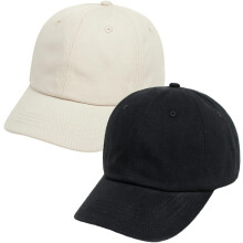 2Pcs Baby Baseball Cap Toddler Hat for Boys Girls Baby Sun Hat Cotton Kids Baseball Hat Infant Hat Cap (Beige & Black,2-4 Years)