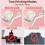 Portable Label Maker P12 Wireless  Continuous Label Printer Label Maker Machine for Storage Office Home,B 6