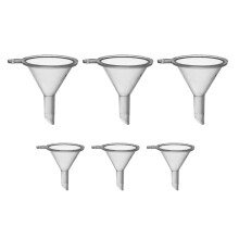 Acdanc6Pcs Mini Embudo, Embudos de plástico para llenar botellas, Embudos pequeños para transferir líquidos, perfume o arena
