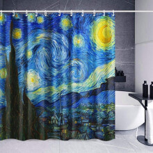 Van Gogh Starry Night Shower Curtain 72x72 in
