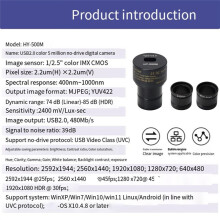 HAYEAR HD Microscope Camera 5 Million Pixels Industrial Camera 30 Frames USB 2.0 Free Driver Electronic Eyepiece