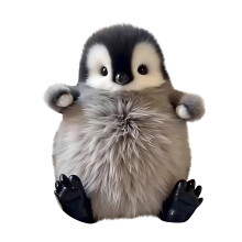 Superrealistyczny pluszowy pingwin, interaktywny partner wsparcia emocjonalnego – Waddle, Chirp (1 szt.)