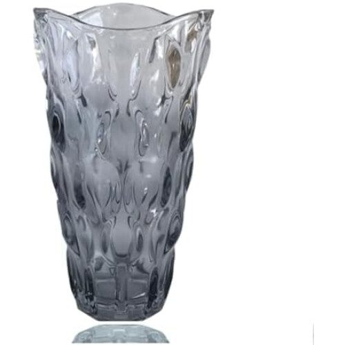 Gradient Gray Glass Vase 24 cm – Unbreakable Iridescent
