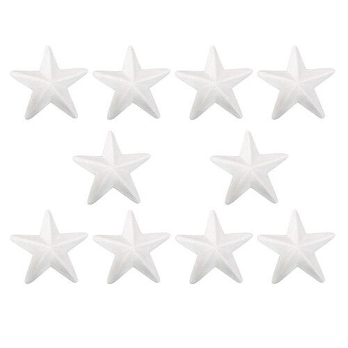 10pcs Star-Shaped Foam Ornaments 27cm