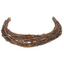 Στεφάνι γιρλάντας Smilax Glabra Rattan Πλαίσιο φεγγαριού με κορδέλα Διακόσμηση