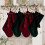 19-inch Velvet Christmas Stocking with Bow 1
