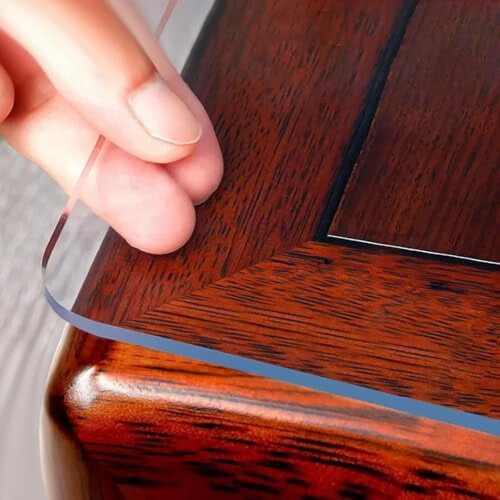 Clear PVC Table Protector 30 x 54 in, 2mm