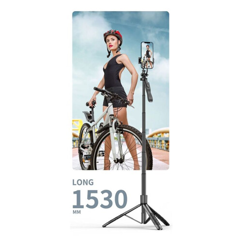 Mobile  Wireless Selfie Stick Tripod Foldable Monopod for Smartphone S Balanced Stable Real- Shooting 2